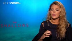 Blake Lively, in a bikini, fighting a shark News Clip