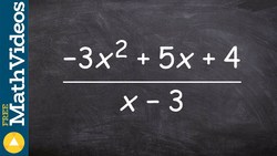 Applying long division with a remainder Instructional Video