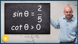 Evaluate the 6 trig functions given a triangle and constraint Instructional Video