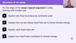 Identifying the features of an essay Instructional Video