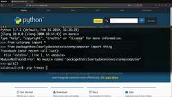 Import external packages or libraries : Seeing Installed Packages Instructional Video