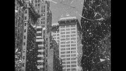 United States, 1950s: View from car of crowd cheering Stock Footage