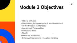 Fundamentals Of Object-Oriented Programming: Java and IntelliJ - Module Objectives - Understanding OOP Architecture and Design concepts Instructional Video