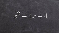 Learn how to factor three different perfect square trinomials Instructional Video