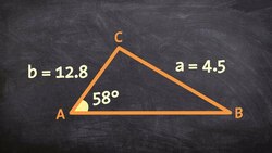 Solving SSA with law of sines and no solution Instructional Video