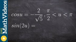 Pre-Calculus - Learn How To Evaluate The Double Angle for Sine Given a Triangle Instructional Video