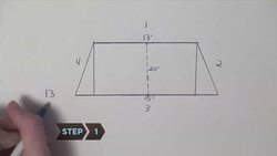 How to Determine the Area of a Trapezoid Instructional Video
