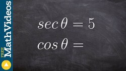 Use cofunction identities and trig identities to find the indicated trig functions Instructional Video