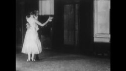 Couple Dancing and Tightrope Walking, 1890s Stock Footage