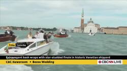Bezos wedding finale draws hundreds of protesters in Venice News Clip