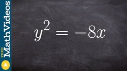 Learn how to graph a parabola and identify the focus and directrix vertex at the center Instructional Video