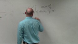 Pre Calc unit 3 how to use cosine to find the missing side of a triangle Instructional Video