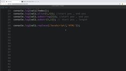 Modern Web Design with HTML5, CSS3, and JavaScript - Learning about JavaScript String Methods - Part 2. Instructional Video