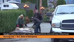 3rd atmospheric river moves away from B.C. flood zone News Clip