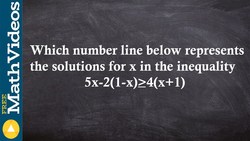 SAT ACT Prep how to graph the solutions to a one variable inequality Instructional Video