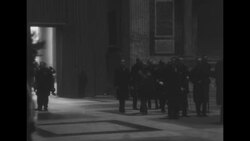 Neville Chamberlain and Benito Mussolini at Pantheon; laying of wreaths News Clip