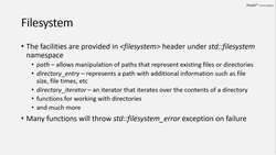 Complete Modern C++ - Filesystem - path Instructional Video