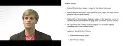 Types of Judges in State and Federal Judiciary Instructional Video