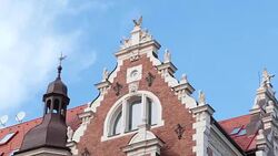 Urban city architecture of Prague in Czech Republic in Europe Stock Footage