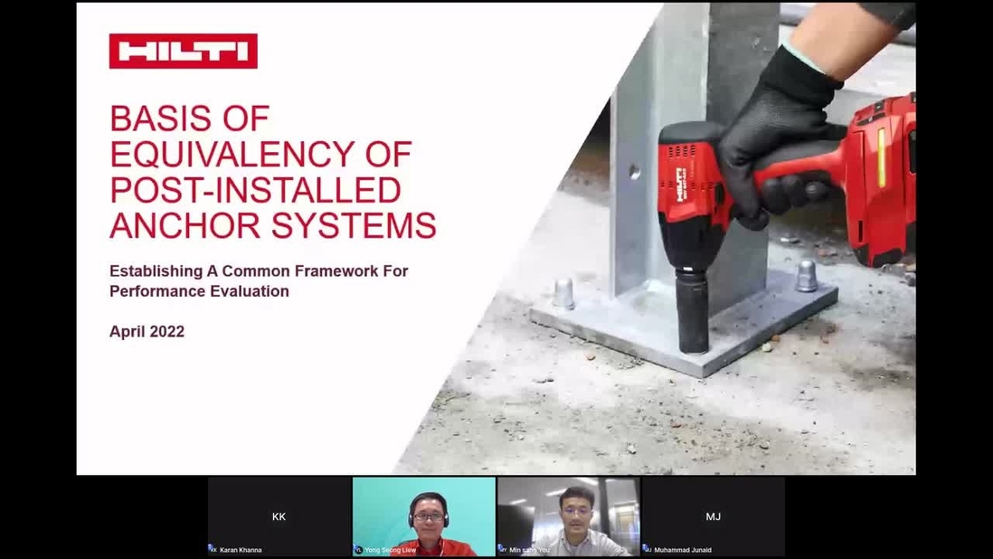 Basis of equivalency of postinstalled anchor systems Ask HI