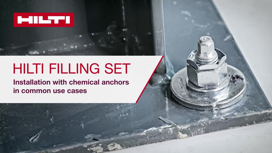 HOW TO Filling set with chemical anchors Ask HILTI