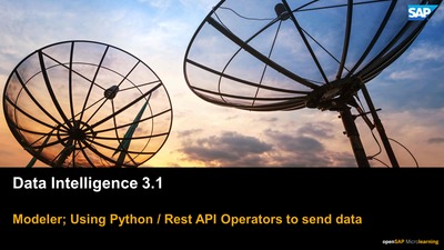 Loading Data With Python - SAP Data Intelligence - openSAP ...