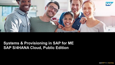 Systems and Provisioning in SAP for ME - SAP S/4HANA Cloud Public ...