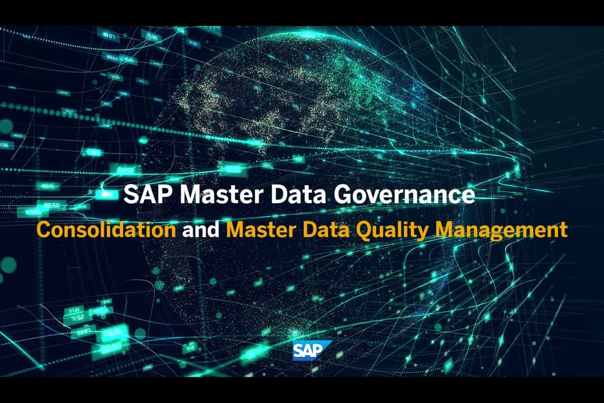 SAP Master Data Governance Consolidation and Master Data Quality