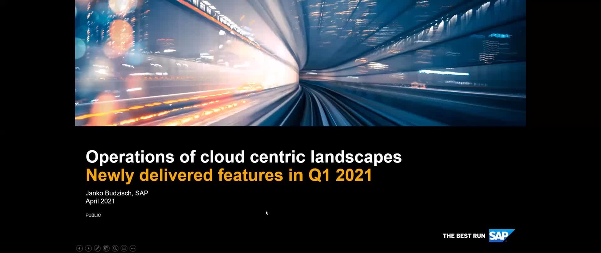 SAP Video - SAP Cloud ALM for Operation - What's new in Q1 2021