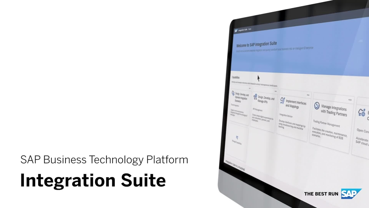 SAP Video - Getting started with SAP Integration Suite