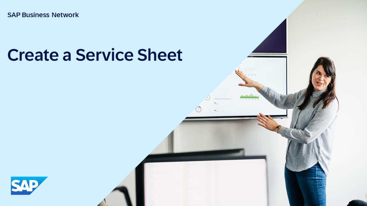 SAP Video - Create a Service Sheet