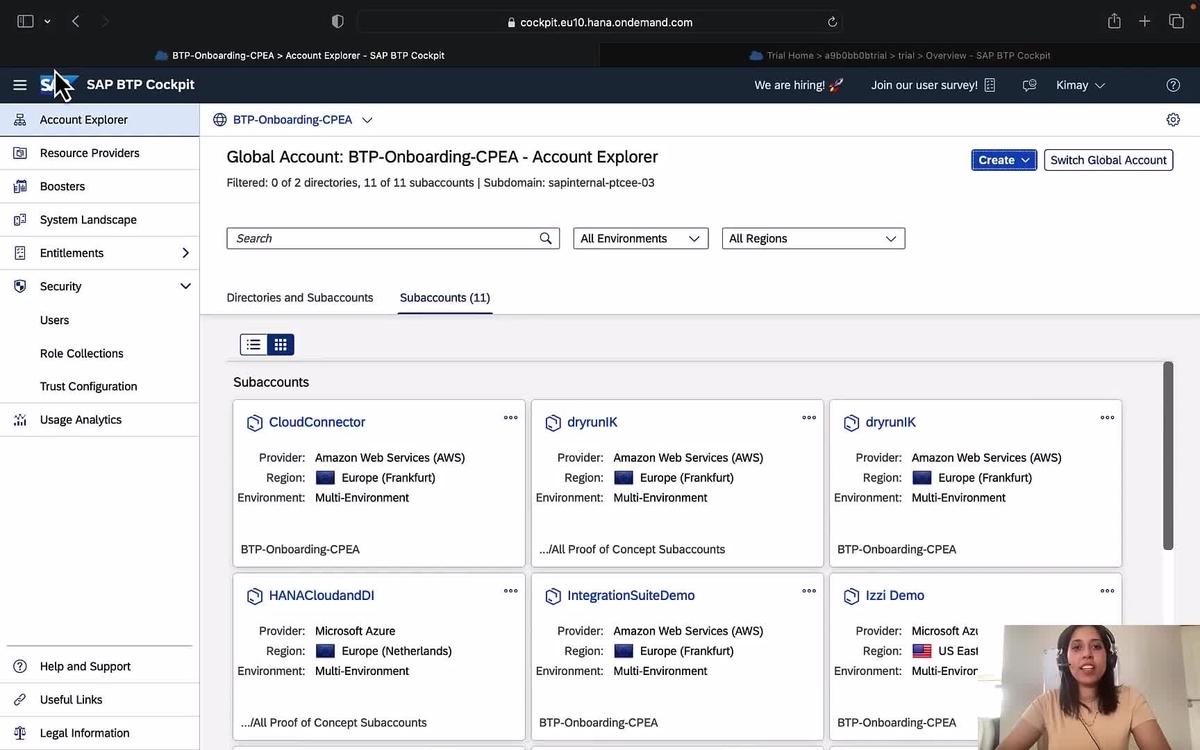SAP Video - User Management in the SAP BTP Cockpit