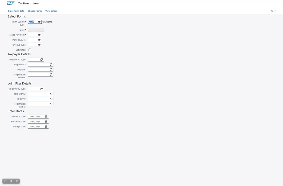 SAP Video - TRM UI5 Forms