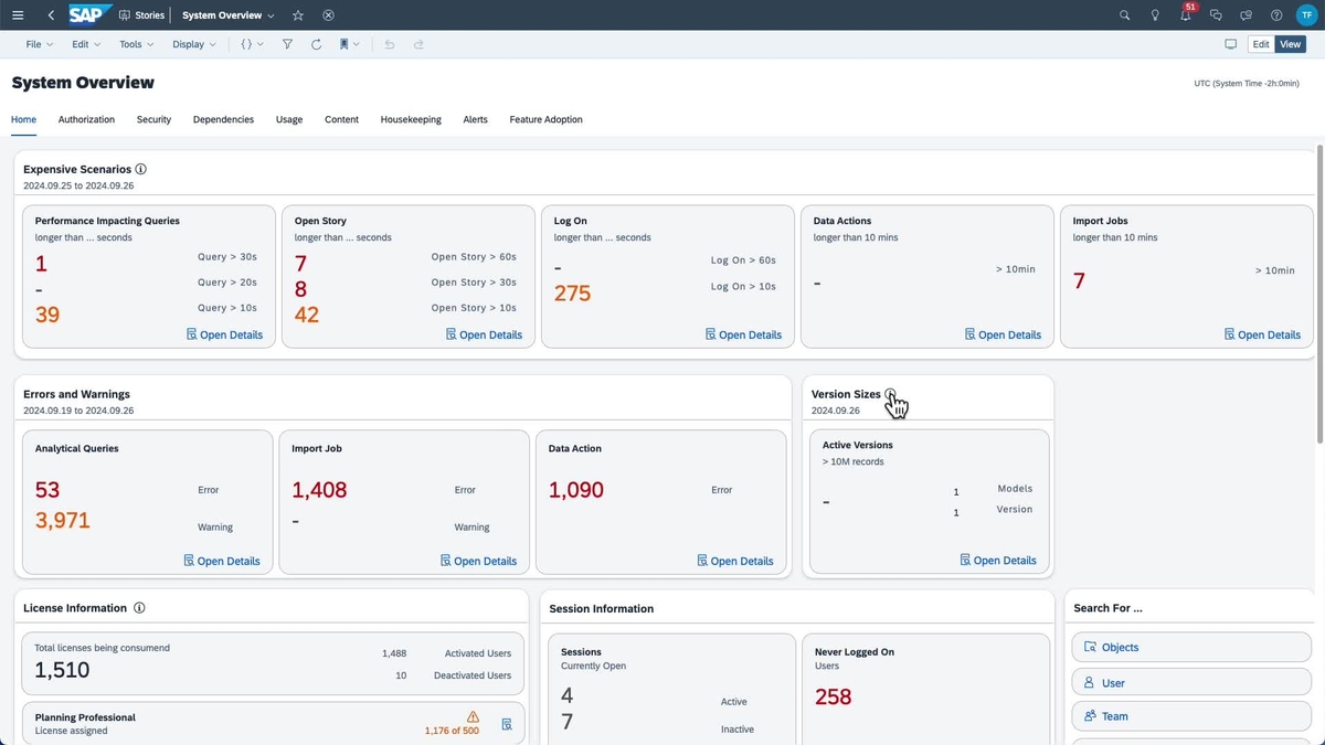 SAP Video - SAP Analytics Cloud Performance OnePager