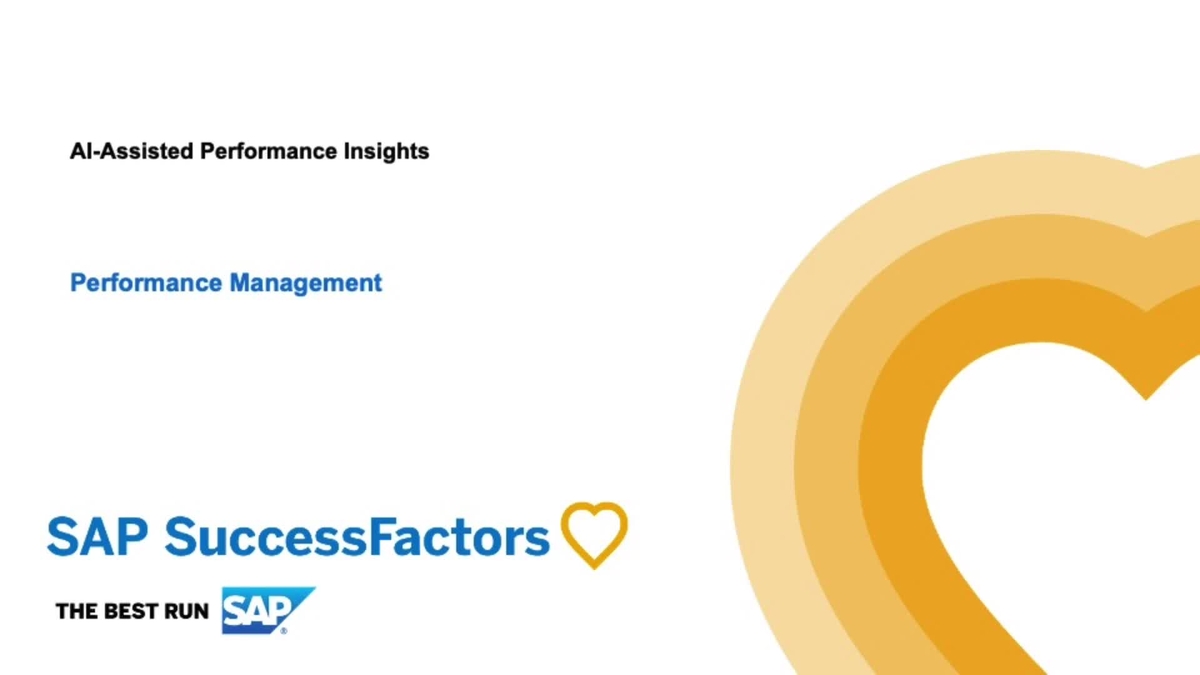 SAP Video - AI-Assisted Performance Insight