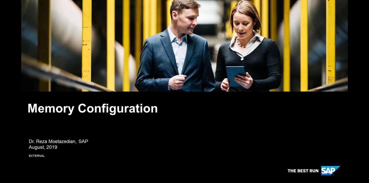SAP Video - Memory Configuration