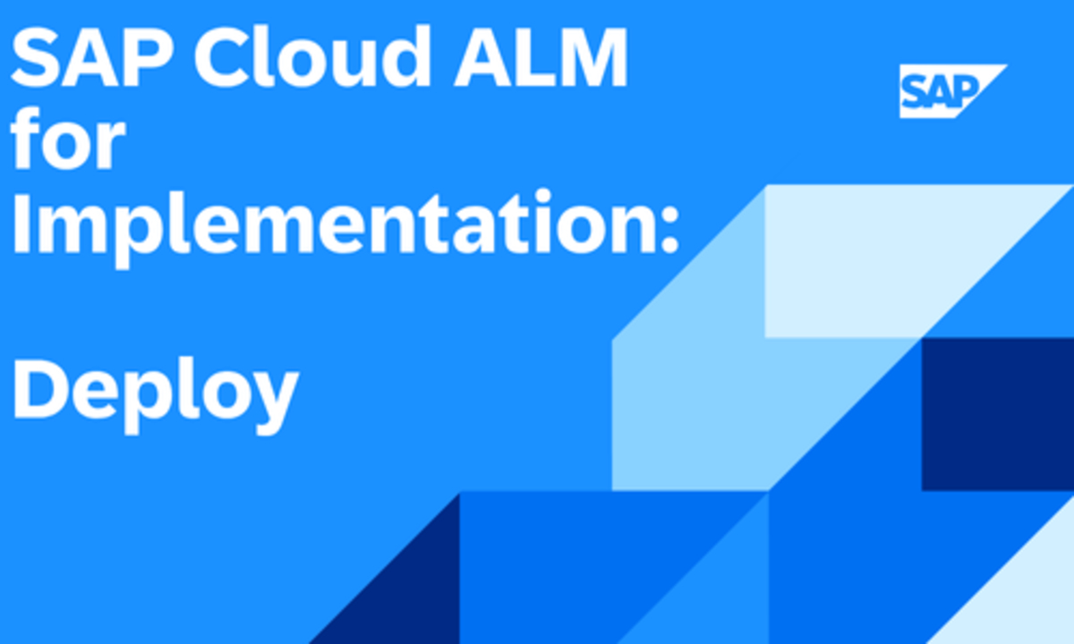 SAP Video - [Português] SAP Cloud ALM for Implementation - Deploy