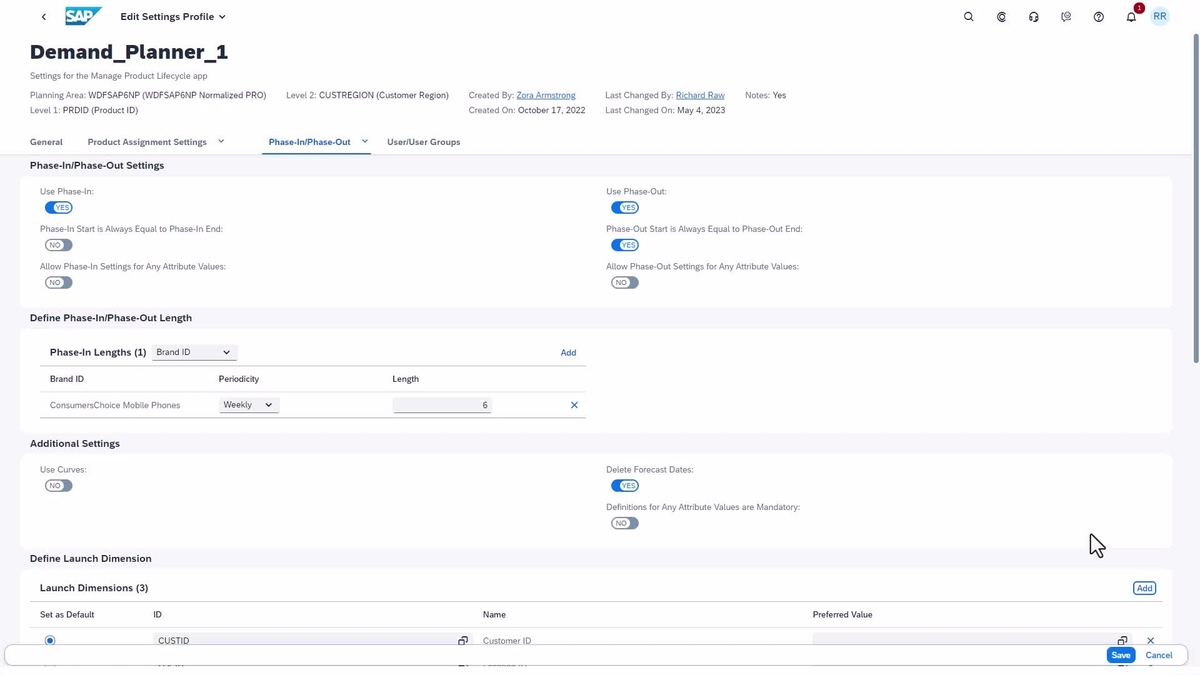 SAP Video - How to Make Phase-In and Phase-Out Settings in the Settings ...