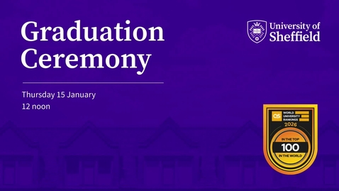 Thumbnail for Thursday 15 January 2026 12noon Graduation 