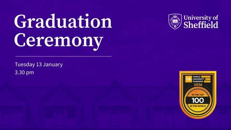 Thumbnail for Tuesday 13 January 2026 3.30pm Graduation
