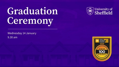 Thumbnail for Wednesday 14 January 2026 9.30am Graduation