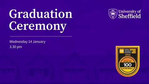 Thumbnail for Wednesday 14 January 2026 3.30pm Graduation