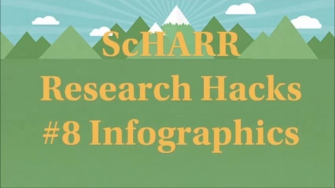 Thumbnail for ScHARR Research Hacks #8 Infographics