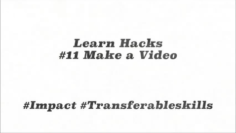Thumbnail for ScHARR Learn Hacks #11 Make a video