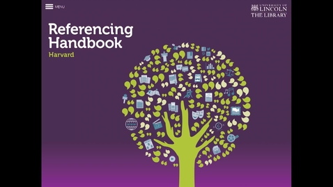 Thumbnail for ScHARR App Hacks - Harvard Referencing Handbook