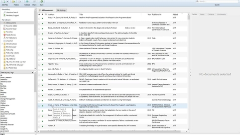 Thumbnail for Mendeley Masterclass #1 - Navigating Mendeley