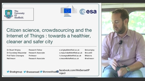 Thumbnail for entry Citizen Science, Crowdsourcing and the Internet of Things: towards a healthier, cleaner and safer city