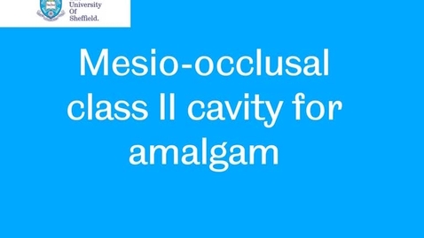 Thumbnail for entry Class II amalgam cavity