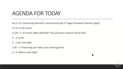 Thumbnail for Legal and Security Concerns for Researchers - Intro (1)
