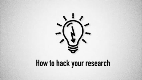 Thumbnail for Research Hacks Intro